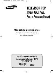 Manual de uso Samsung PS-42V4S Televisor de plasma