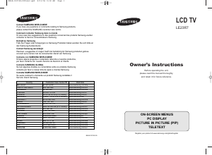 Bedienungsanleitung Samsung LE23R71B LCD fernseher