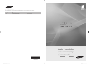 Bruksanvisning Samsung LE37B551A6W LCD TV
