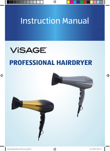 Bruksanvisning Visage GT-HDp-06-UK Hårtork