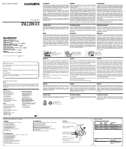 Handleiding Shimano Symetre 2500FI Vismolen