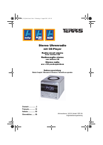 Bedienungsanleitung TERRIS CDR 334 Uhrenradio