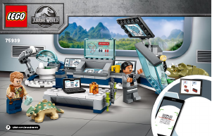Vadovas Lego set 75939 Jurassic World Dr Wu laboratorija: Dinozauriukų pabėgimas