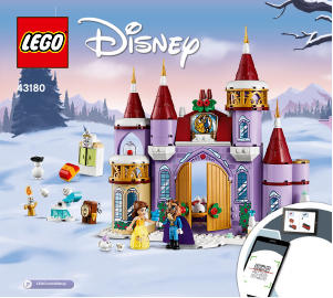 Manual Lego set 43180 Disney Princess Belles castle winter celebration