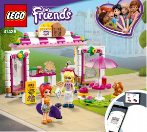 Manual Lego set 41426 Friends Heartlake City park cafe