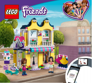 Käyttöohje Lego set 41427 Friends Emman muotipuoti