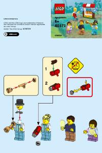 Bedienungsanleitung Lego set 40373 City Jahrmarkt-Minifiguren-Zubehörset