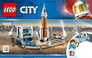 Manual Lego set 60228 City Foguetão de Espaço Intersideral e Controlo de Lançamento