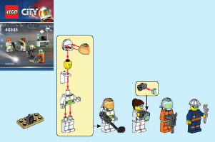 Bedienungsanleitung Lego set 40345 City Minifiguren-Paket