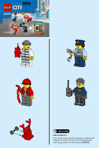 Manual Lego set 40372 City Police minifigures