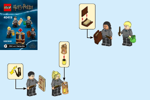 Manual Lego set 40419 Harry Potter Hogwarts students