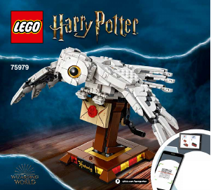 Rokasgrāmata Lego set 75979 Harry Potter Hedviga
