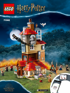 Käyttöohje Lego set 75980 Harry Potter Hyökkäys Kotikoloon