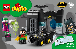 Manual Lego set 10919 Duplo Batcave