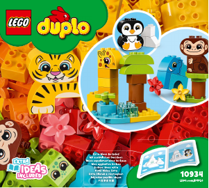 Handleiding Lego set 10934 Duplo Creatieve dieren