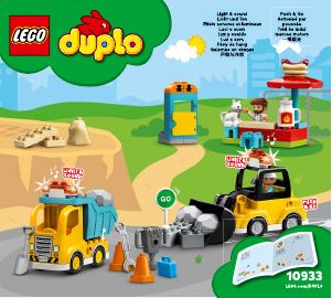 Manual Lego set 10933 Duplo Macara si Constructie