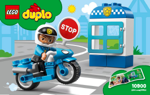 Handleiding Lego set 10900 Duplo Politiemotor