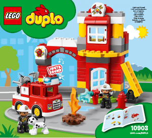 Handleiding Lego set 10903 Duplo Brandweerkazerne
