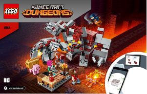 Kasutusjuhend Lego set 21163 Minecraft Punakivi lahing