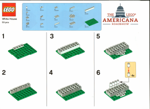 Kullanım kılavuzu Lego set WHITEHOUSE-1 Promotional White House (The LEGO Americana Roadshow)