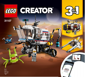 Bruksanvisning Lego set 31107 Creator Rymdutforskningsfordon