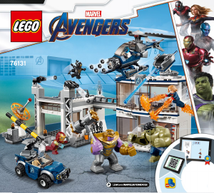 Vadovas Lego set 76131 Super Heroes Mūšis Keršytojų stovykloje