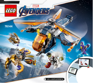 Kasutusjuhend Lego set 76144 Super Heroes Tasujate Hulki helikopterist kukutamine