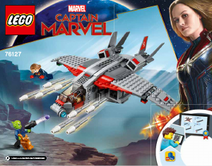 Manual Lego set 76127 Super Heroes Captain Marvel and the Skrull attack