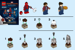 Manual Lego set 40343 Super Heroes Spider-Man and the museum break-in