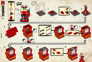 Manuál Lego set 71714 Ninjago Kaiův avatar - arkádový automat