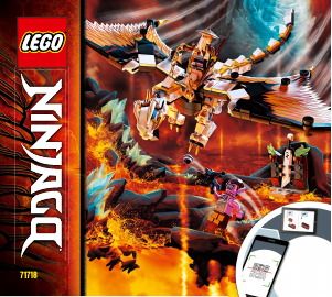 Vadovas Lego set 71718 Ninjago Wu kovinis drakonas