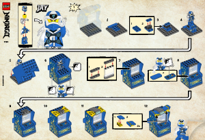 Handleiding Lego set 71715 Ninjago Jay avatar - Arcade Pod