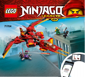 Käyttöohje Lego set 71704 Ninjago Kain taistelualus