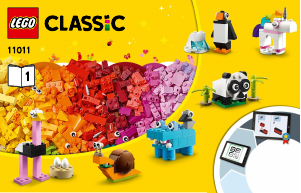 Handleiding Lego set 11011 Classic Stenen en dieren