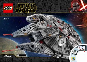 Manual Lego set 75257 Star Wars Millennium Falcon