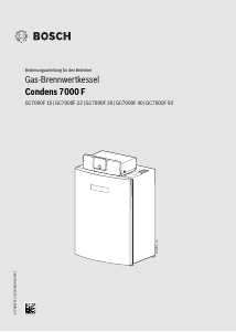 Bedienungsanleitung Bosch GC7000F 22 23 Zentralheizungskessel