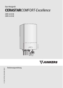 Bedienungsanleitung Junkers ZWR 24-8 KE 21 CerastarComfort-Excellence Zentralheizungskessel
