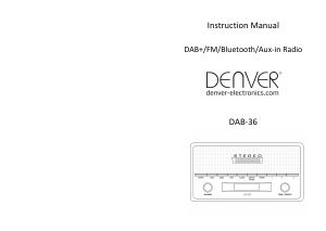 Manual de uso Denver DAB-36 Radio