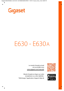 Mode d’emploi Gigaset E630A Téléphone sans fil