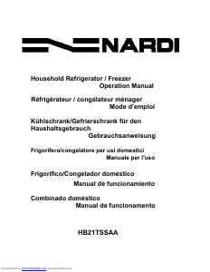 Bedienungsanleitung Nardi HB21TSSAA Kühl-gefrierkombination