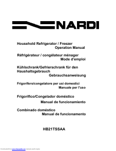 Bruksanvisning Nardi HB21TSSAA Kyl-frys