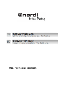 Manuale Nardi FEX97S62XN4 Forno