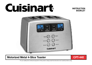 Manual Cuisinart CPT-440 Toaster