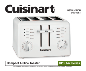 Manual Cuisinart CPT-142 Toaster