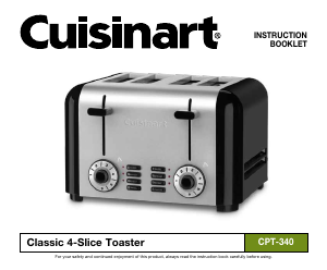 Manual Cuisinart CPT-340 Toaster
