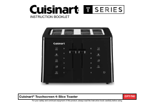 Manual Cuisinart CPT-T40 Toaster
