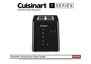 Manual Cuisinart CPT-T20 Toaster