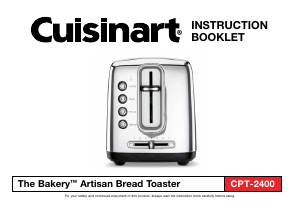 Manual Cuisinart CPT-2400 Toaster