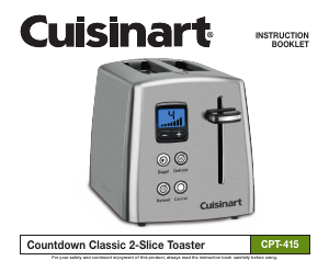 Manual Cuisinart CPT-415 Toaster