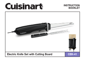 Manual de uso Cuisinart CEK-41 Cuchillo eléctrico